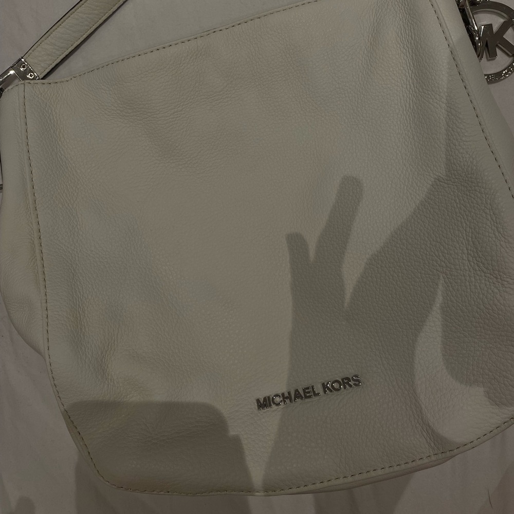 Michael Kors White Leather Purse